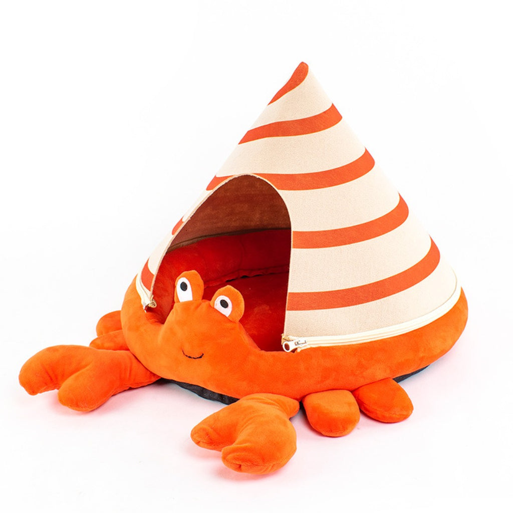 All-season Enclosed Windproof Cat House, Detachable Cat and Dog Bed