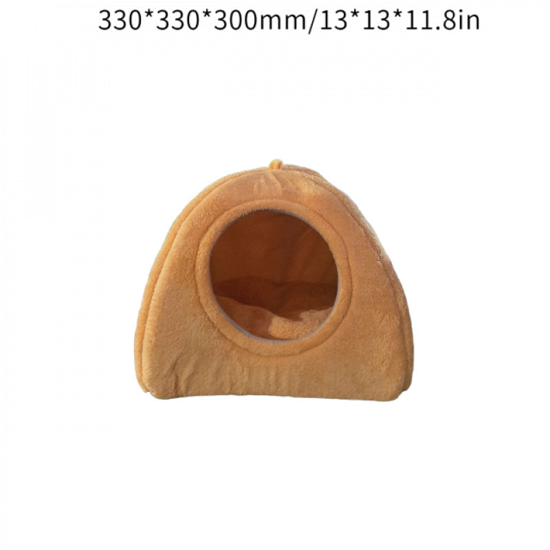 New Triangular Pet Bed, Closed Cat House, Pet Bed for Winter Warmth