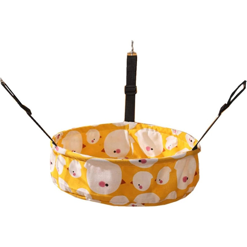 2 - Pack Hammock Lounge Hanging Bed Cage Kennel Chair with Metal Frame, Adjustable Straps Orange