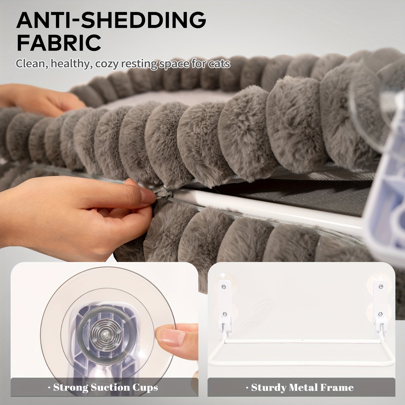 Cheerpals Cat Window Perch, a 27X15 Inch Double-Layer Foldable Pet