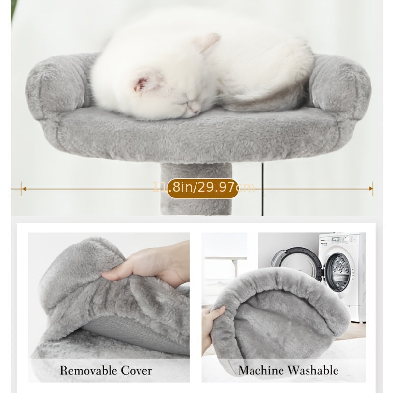 Tree Cat Climbing Shelf Valentine's Day Gifts Multi-Level Cat Litter Box