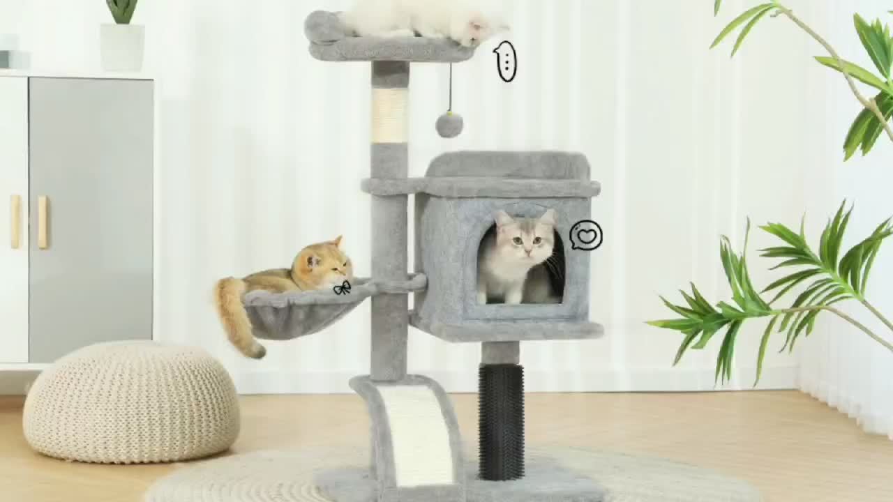 Tree Cat Climbing Shelf Valentine's Day Gifts Multi-Level Cat Litter Box