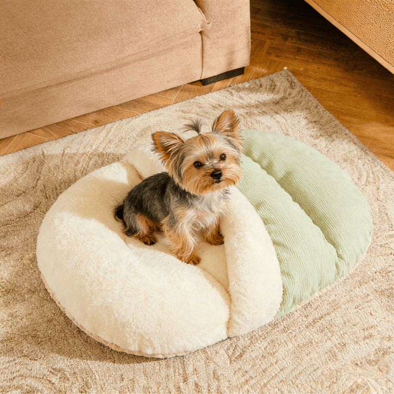 Semi-Enclosed Comfortable Slipper-Shaped Plush Pet Bed - Warm And Soft