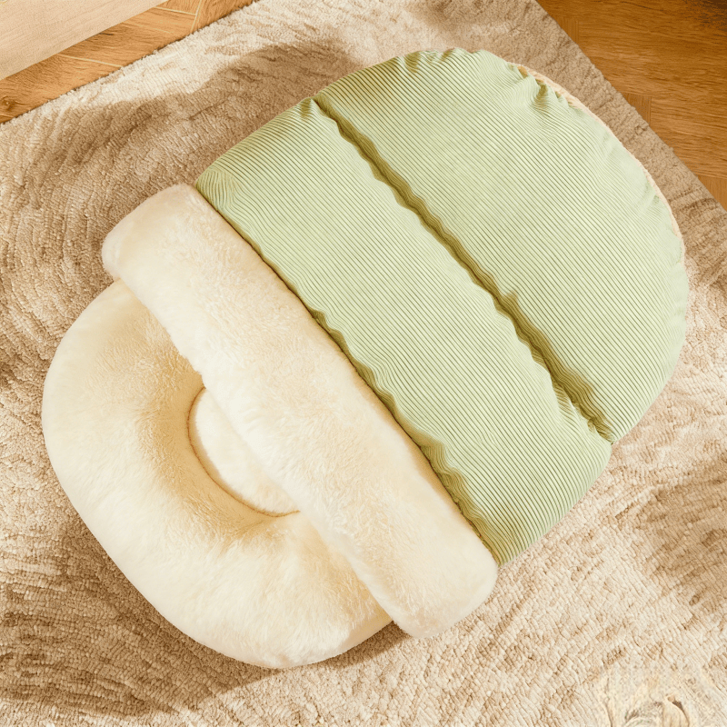 Semi-Enclosed Comfortable Slipper-Shaped Plush Pet Bed - Warm And Soft