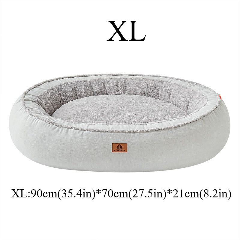 Lamb Fleece Pet Bed Ultra-Soft Pet Deep Sleep Bed | Enclosed Dog Mattress