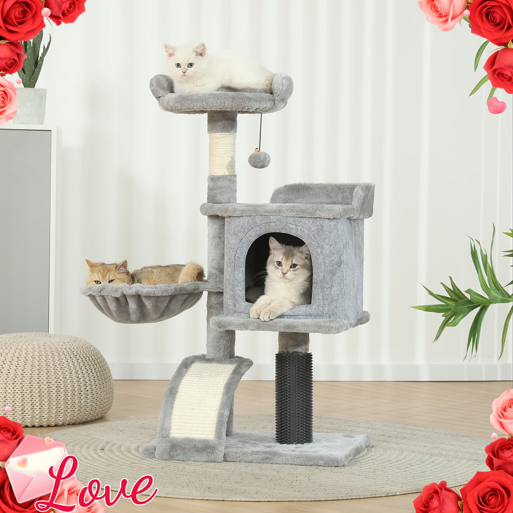 Tree Cat Climbing Shelf Valentine's Day Gifts Multi-Level Cat Litter Box